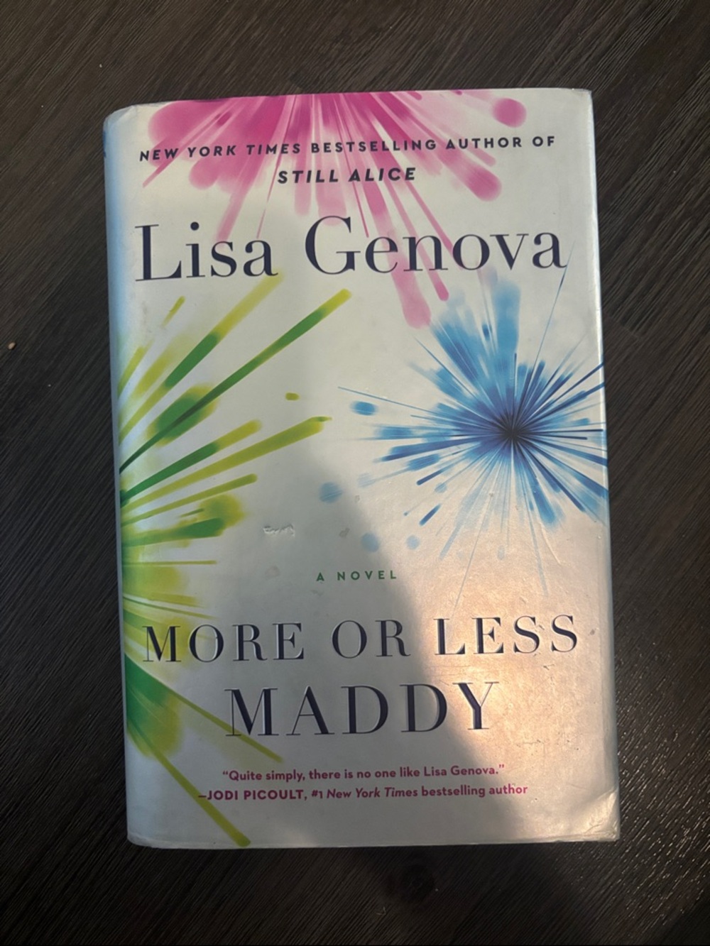 More or Less Maddy Paperback - Colorful Watercolor Back Cover